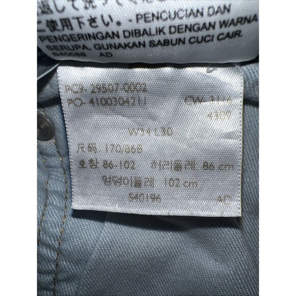 Levi’s 502 Jeans Mens W34 x L30 Blue Light Wash Red Tab Straight Leg Stretch - Picture 12 of 16